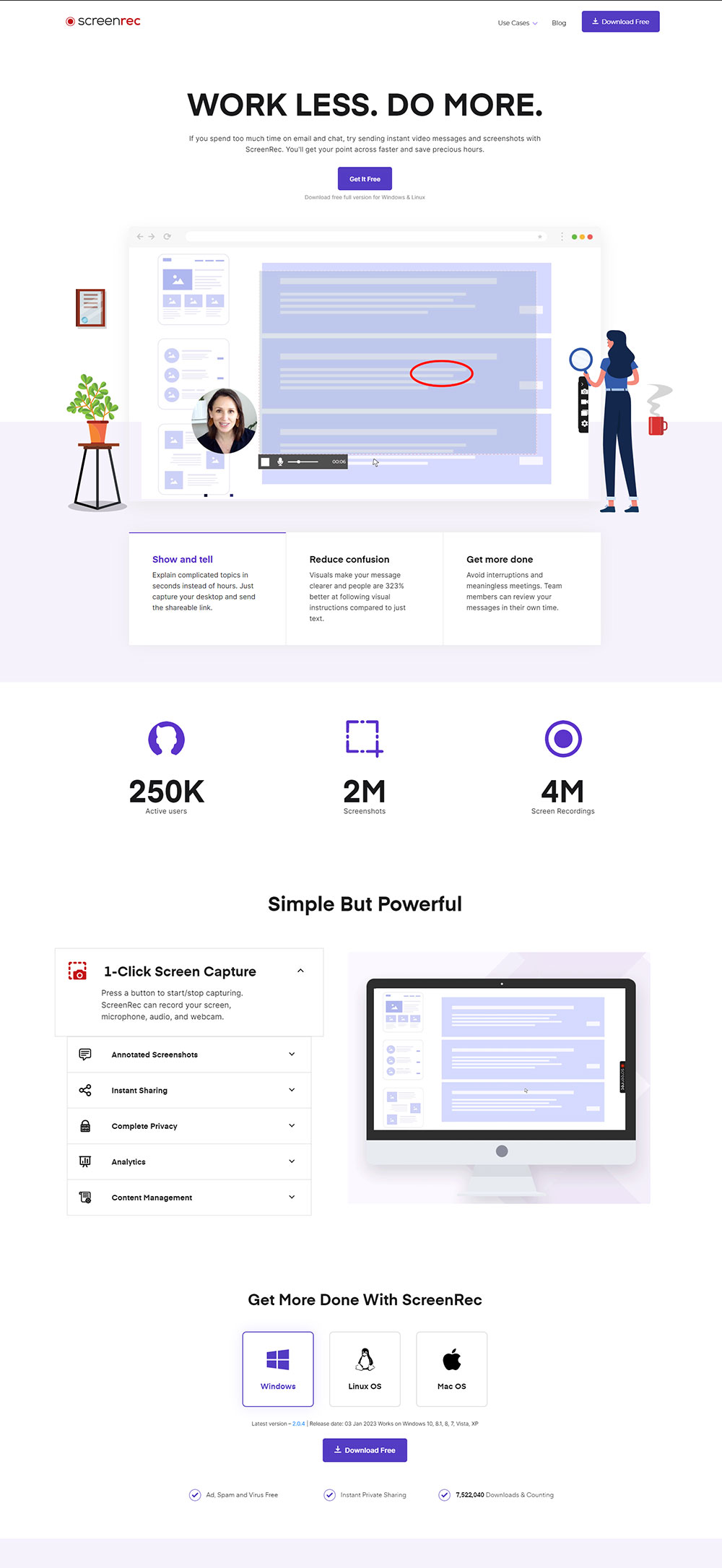 ScreenRec SaaS WordPress site